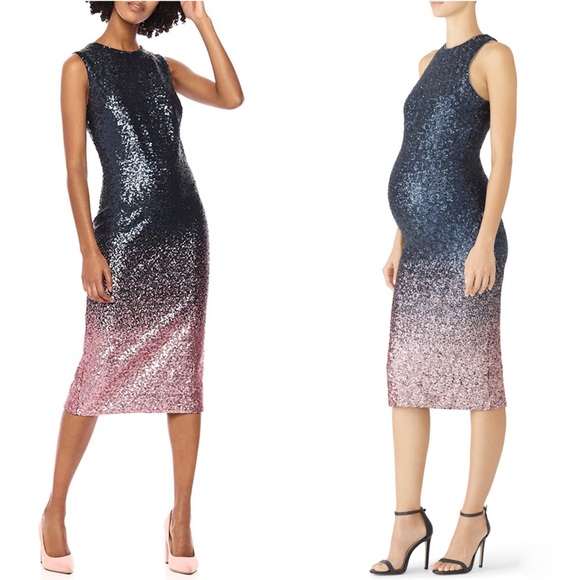 Dress The Population Shawn Sequin Ombré Dress - Picture 14 of 14